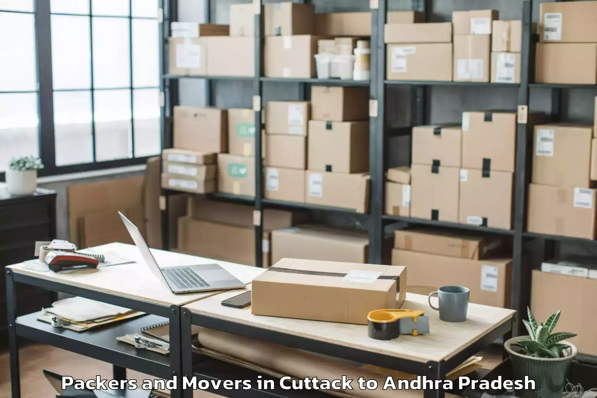 Top Cuttack to Vuyyuru Packers And Movers Available